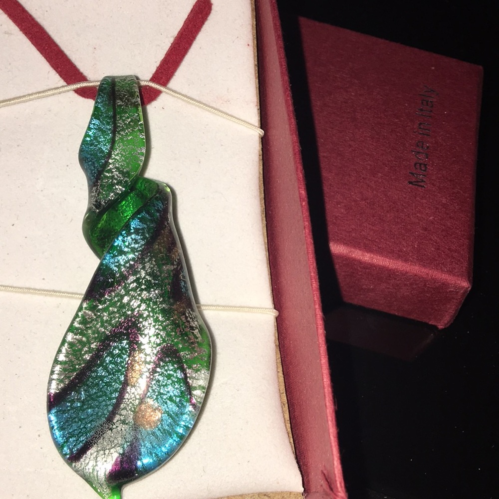 Italian Dichroic glass pendant